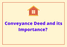 conveyance deed and sale deed difference
